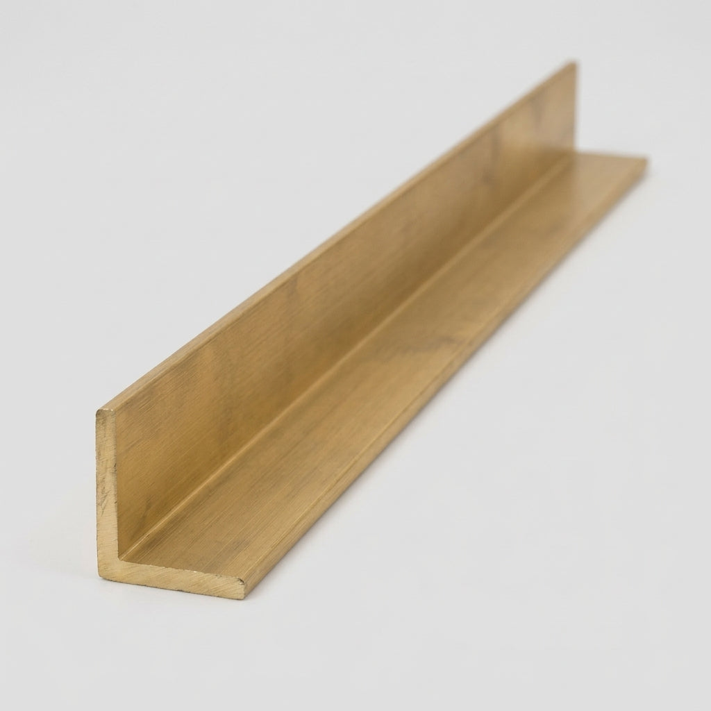 50.8mm x 25.4mm x 6.3mm Brass Corner Section CZ130 (view 2)