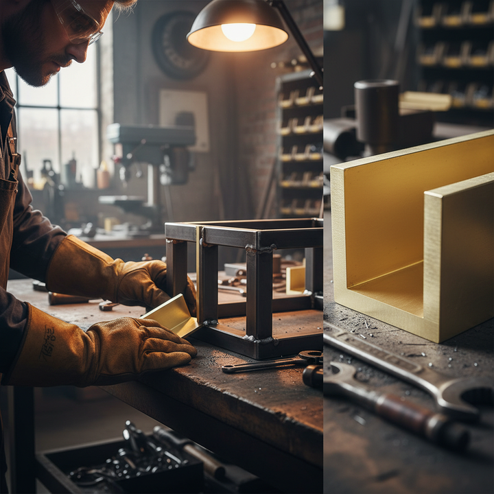 Premium Heavy Duty Brass Channel 12.7mm x 12.7mm x 3.2mm - High Corrosion Resistance and Ductile Material for Various Applications