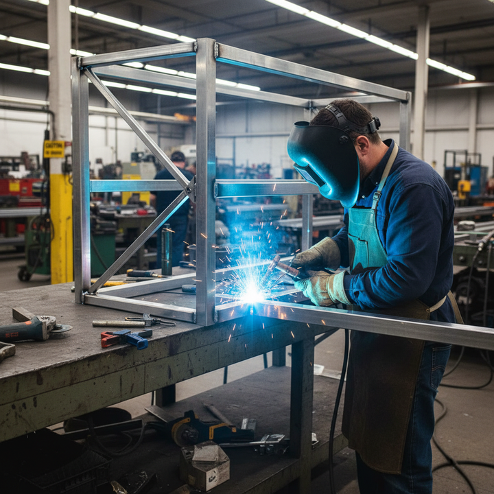 Premium Heavy Duty 40mm x 40mm x 4mm Aluminium Square Tube - Grade 6082 T6 for Structural Applications