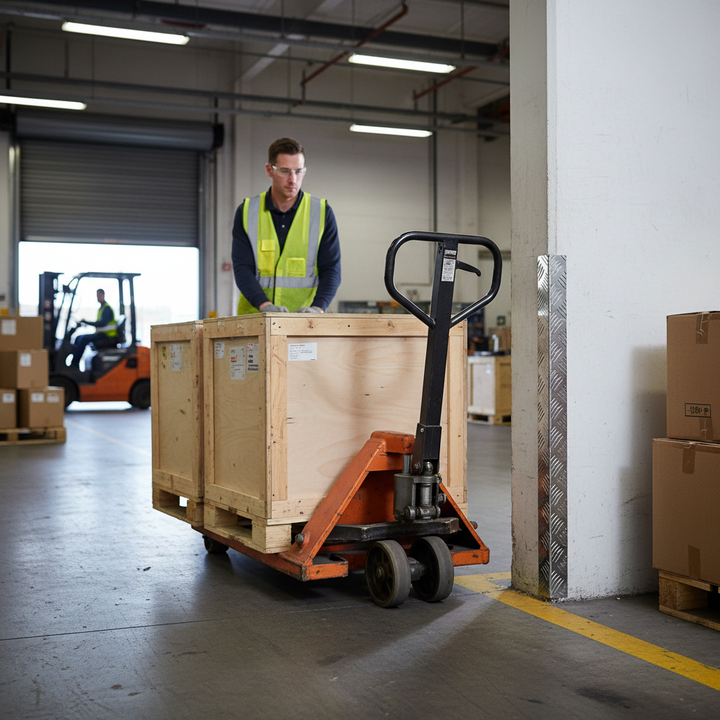 Premium Chequer Plate Wall Corner Protector - 150mm x 150mm x 2mm for High-Durability Edge Protection