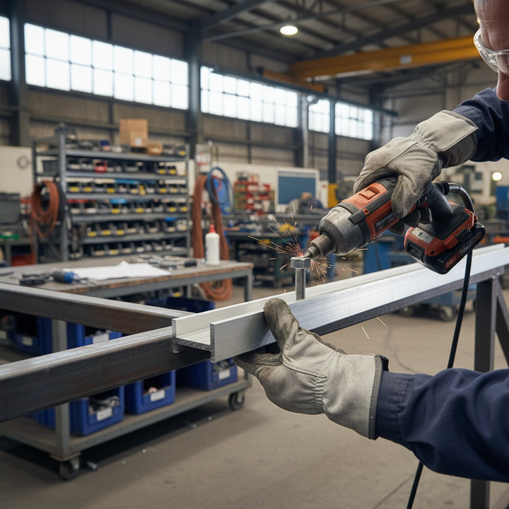 Premium Structural Aluminium Channel 50.8mm x 38.1mm x 4.8mm - High Strength 6082 T6 Alloy for Heavy Duty Applications