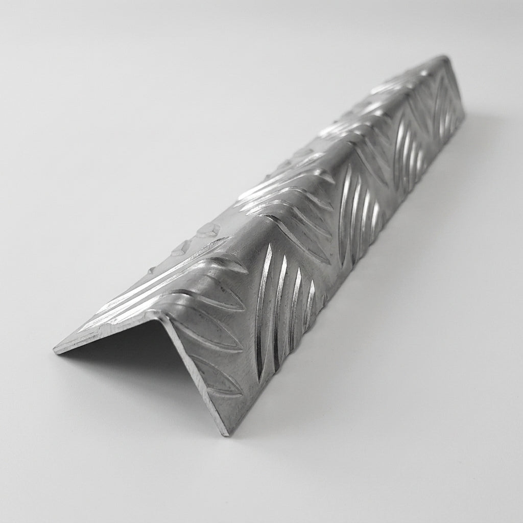 Aluminium Chequer Angle 3mm Thick - Custom Cut (view 2)