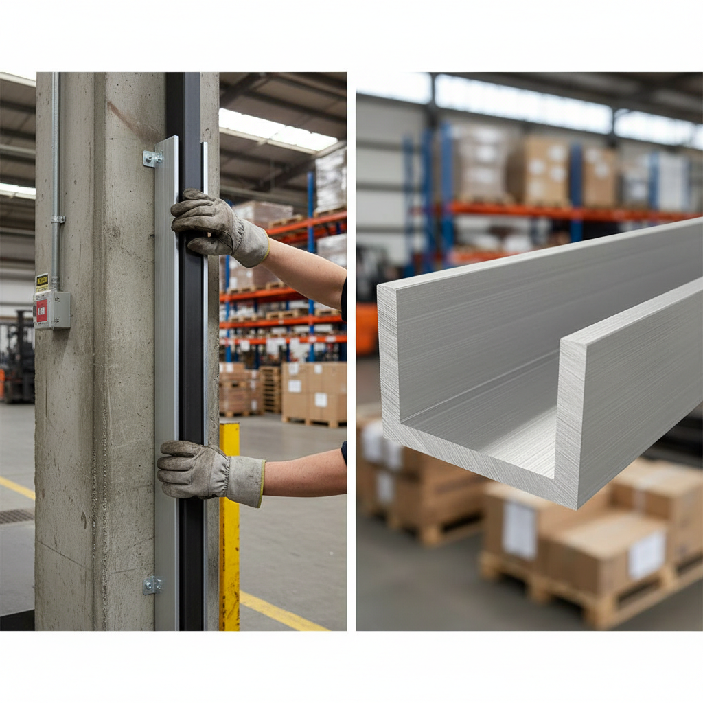 Premium 34.9mm x 25.4mm x 3.2mm Aluminum U Channel - High-Performance Structural Alloy 6082 T6 for Heavy-Duty Applications 34.9 × 25.4 × 3.2 mm (1 3/8″ × 1″ × 1/8″) – photo 1 of 2