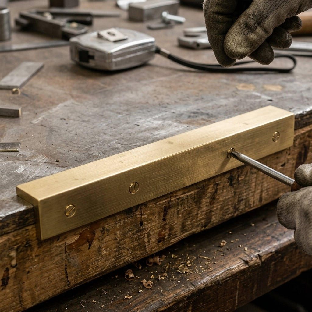 Brass Rectangular Flat Bar CZ121 Custom Dimensions  – photo 1 of 2